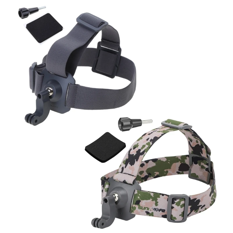 

Action Camera Head Strap Mount Wearing Headband for Action4/GO3 GoPro12 Cameras Dropship