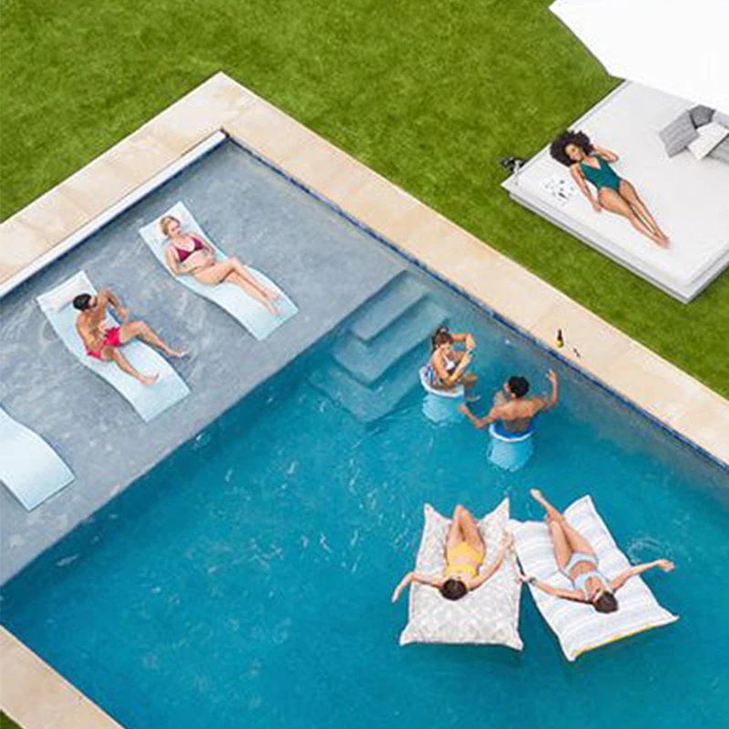 Customized 12 Meter Large Swimming Pool Spa jacuzzi Fiberglass Custom Waterfall Big Villa Garden Swimming Pool