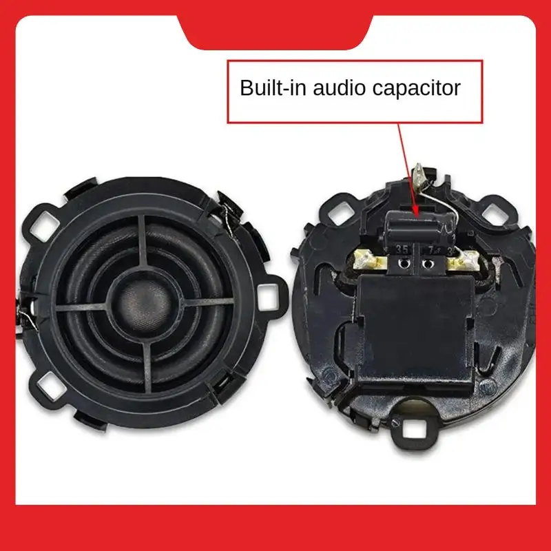 2 Piece Car Speaker Tweeter+Speaker Cable 100W 4Ohm 2K-22Khz Black For  Sagitar Golf Golf Sportsvan DIY Speaker