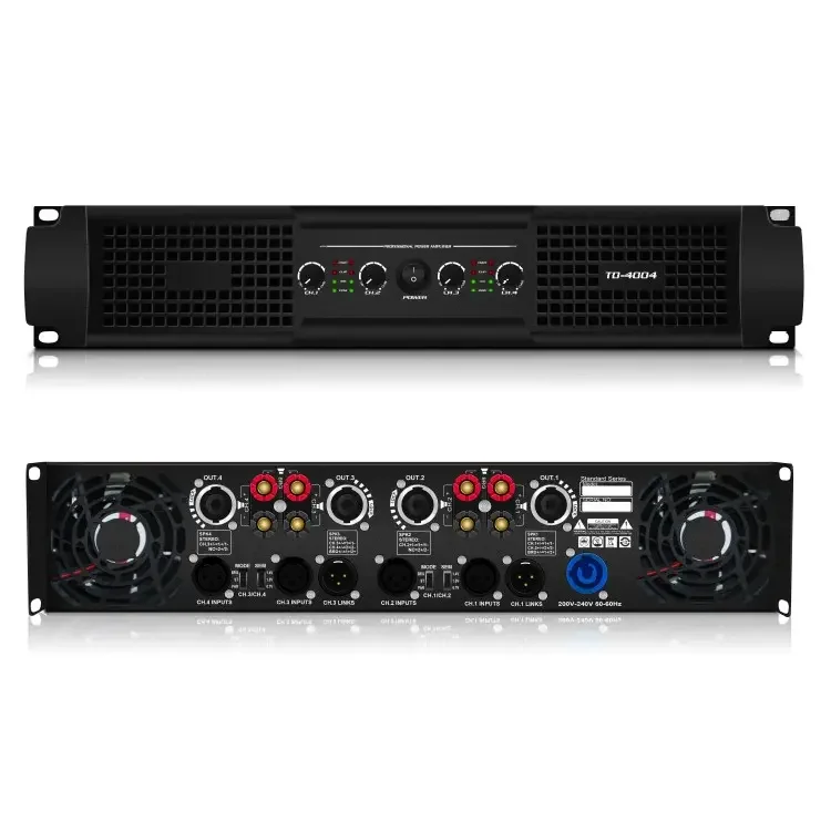 400 Watts Sound Stereo High Fidelity 4 channel Professional Audio Power Amplifier