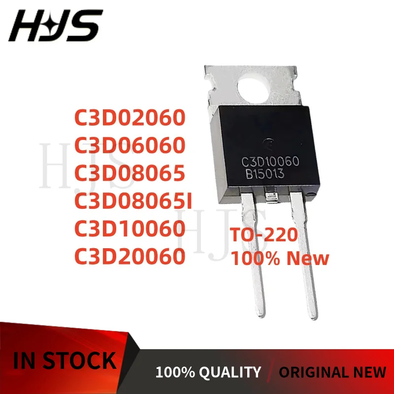 10Pieces Brand New C3D10060 C3D08065I C3D08065 C3D06060 C3D20060 C3D02060 TO-220-2 Schottky diode