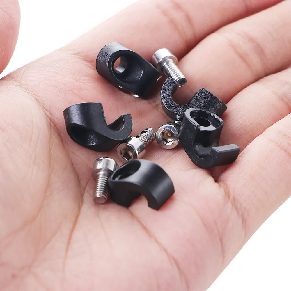 ZTTO MTB Rennrad Vorderradgabel Kabelklemme Hydraulischer Scheibenbremsschlauch Feste Schnalle Clips Gabel Kabelgehäuse Führung Reparaturzubehör