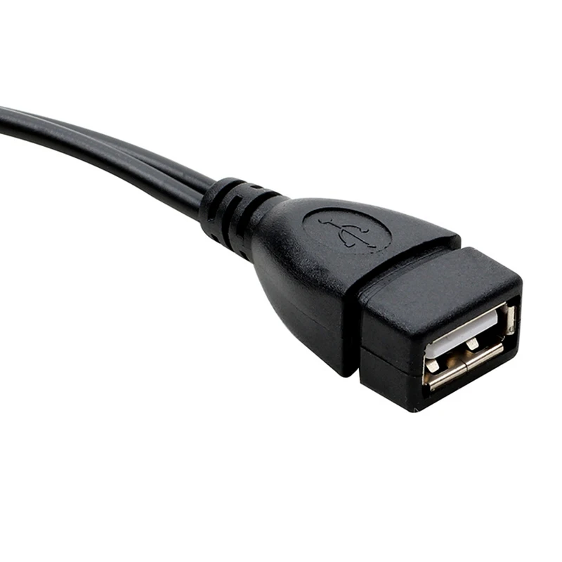 1/5/10PCS 2 in 1 Micro USB OTG Y Splitter Cable USB 2.0 Micro USB Host Power Adapter Cord For Fire TV 3 2nd Gen Fire Stick