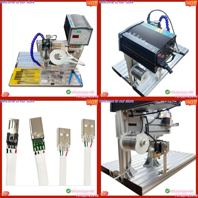 2026 JCW-TS205H USB Data Cable Soldering Machine Smart Plug Connector Semi-automatic Soldering Machine