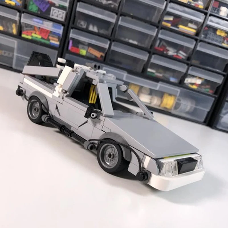 284 قطعة MOC Delorean آلة الزمن العودة المستقبل نموذج اللبنات الهندسة المعمارية هدايا عيد الميلاد تجميع فكرة لعبة الطوب للأطفال #2