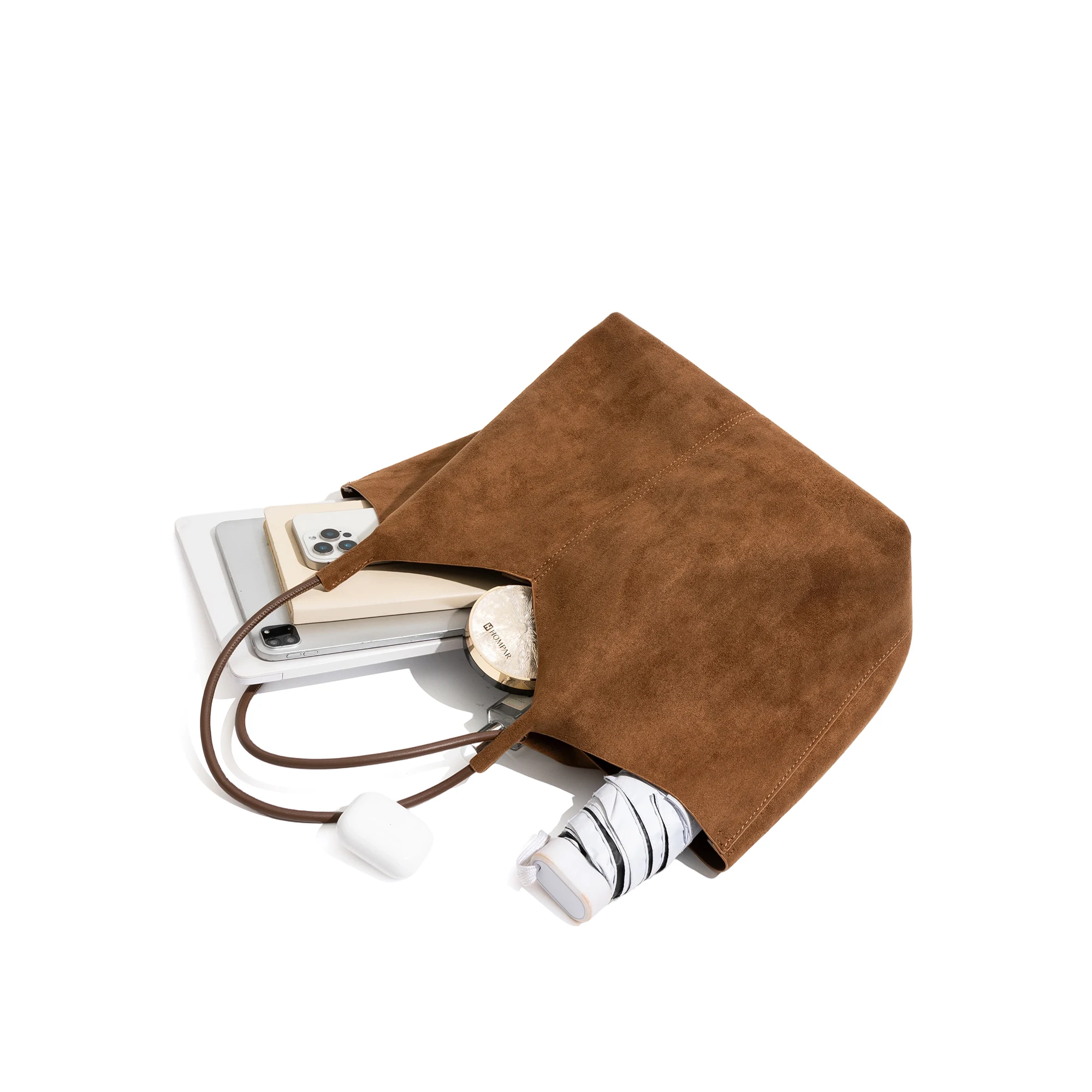 CKKUI Minimalist Suede Handbag for Daily Commuting Large Capacity Armpit Bag Frosted Vintage Style with Inner Pocket Women's Bag