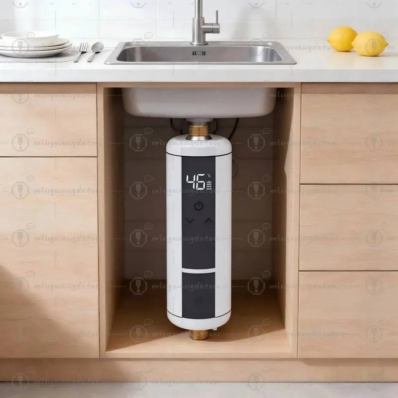 220V 3500W Small Intelligent Electric Water Heater Large Screen Model LED Display Mini Instant Hot Water Boiler For Kitchens Etc