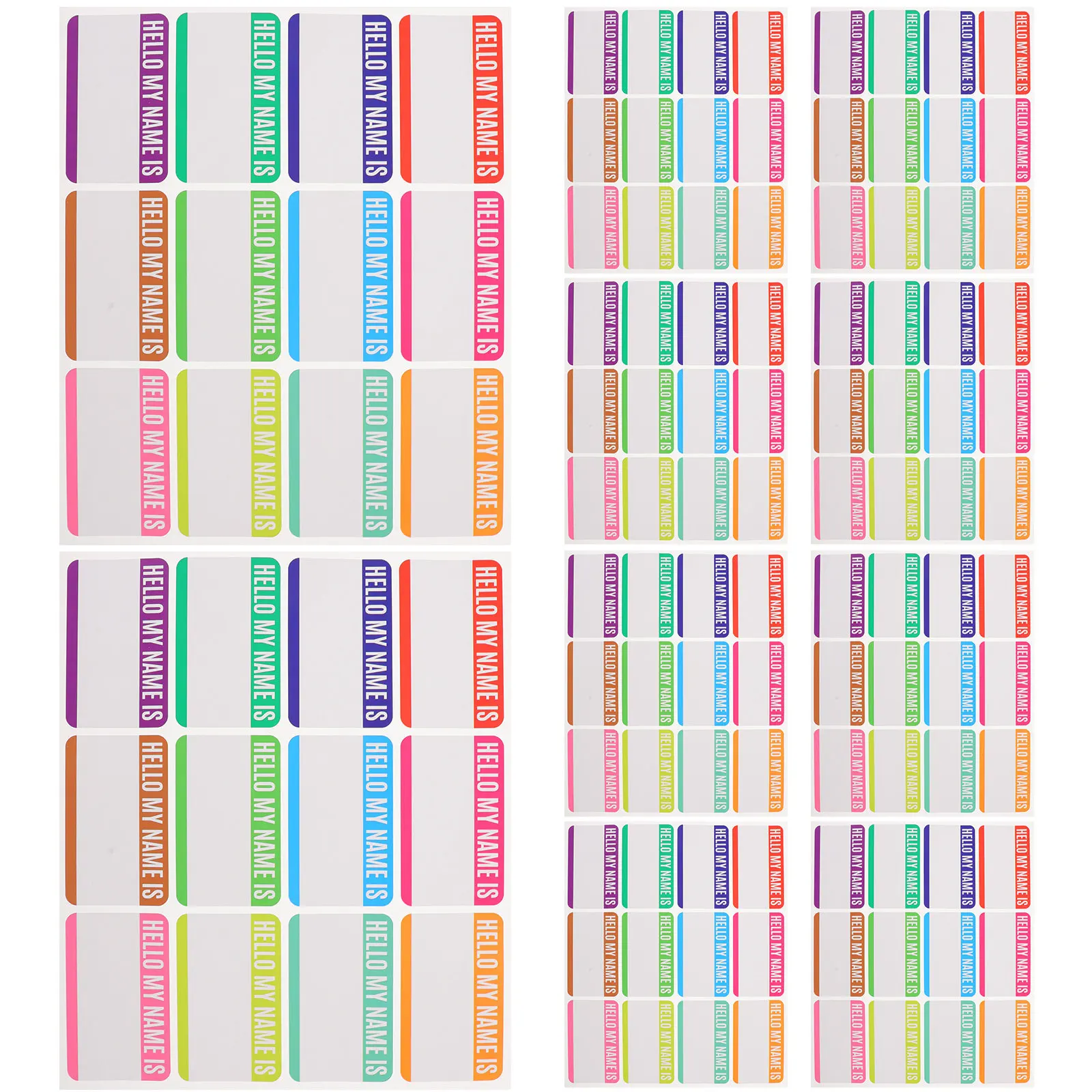 

10 Sheets Name Stickers Adhesive Labels for Clothes Bottles School Daycare Personalized Tags Name Stickers for