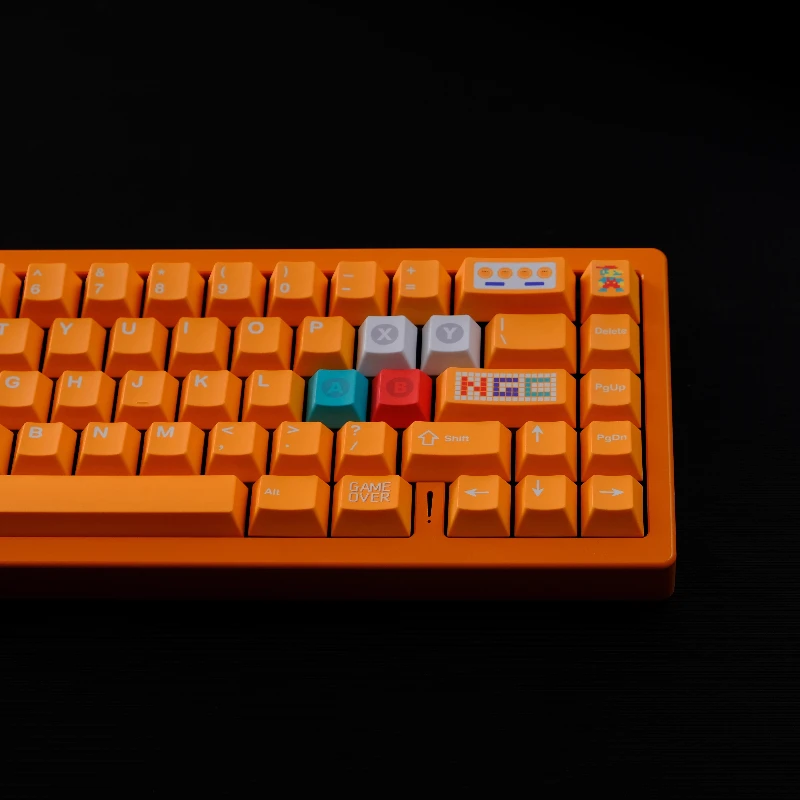 NGC Orange Theme Keycaps Set Cherry Profile PBT Sublimation Custom Original Handmade Keycaps for Mechanical Keyboard Accessories