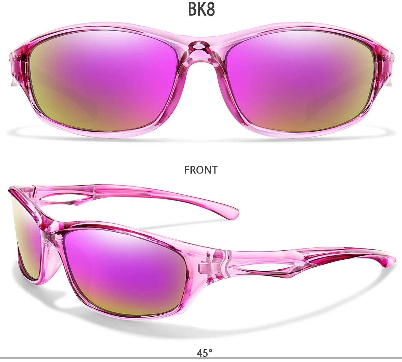 Modische Sonnenbrille für Kinder unter 8 Jahren, ovaler Rahmen, hohle Sportbrille, Kinderbrille zum Laufen, Reiten, Baseball, UV400-Schutz – Detail 11