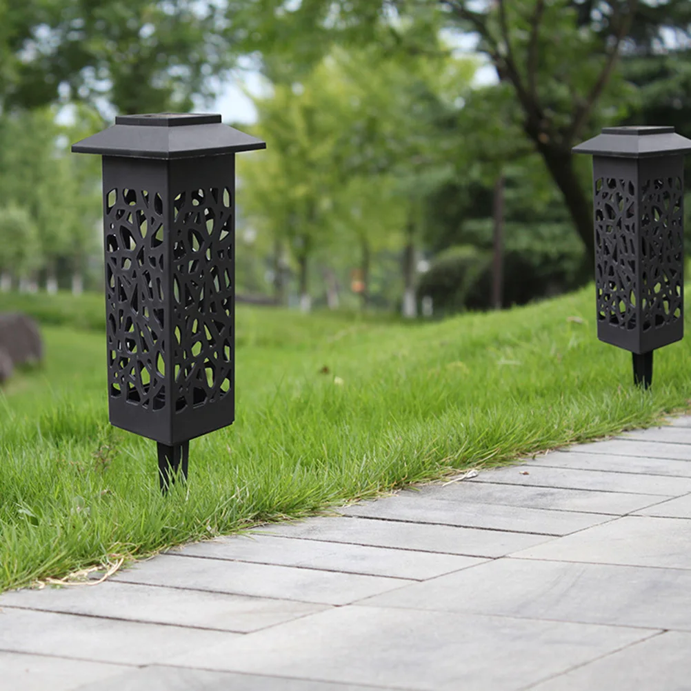 

6pcs Solar Lawn Lights Waterproof Outdoor Garden Light Landscape Pathway Lamp Ground Plug Decor Fence Deck Pool Party Festival