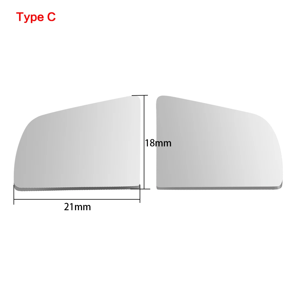 YEAHRUN 2PCS Simulation Edelstahl Seite Rückspiegel Objektiv für TRX-4 TRX-6 1/10 RC Crawler Auto Modell Upgrade Teile