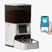 WiFi Remote Control Smart Pet Food Bowl 6L Steel Automatic Timer Feeder Eco-Friendly with Customizable Logo for Cats Dogs