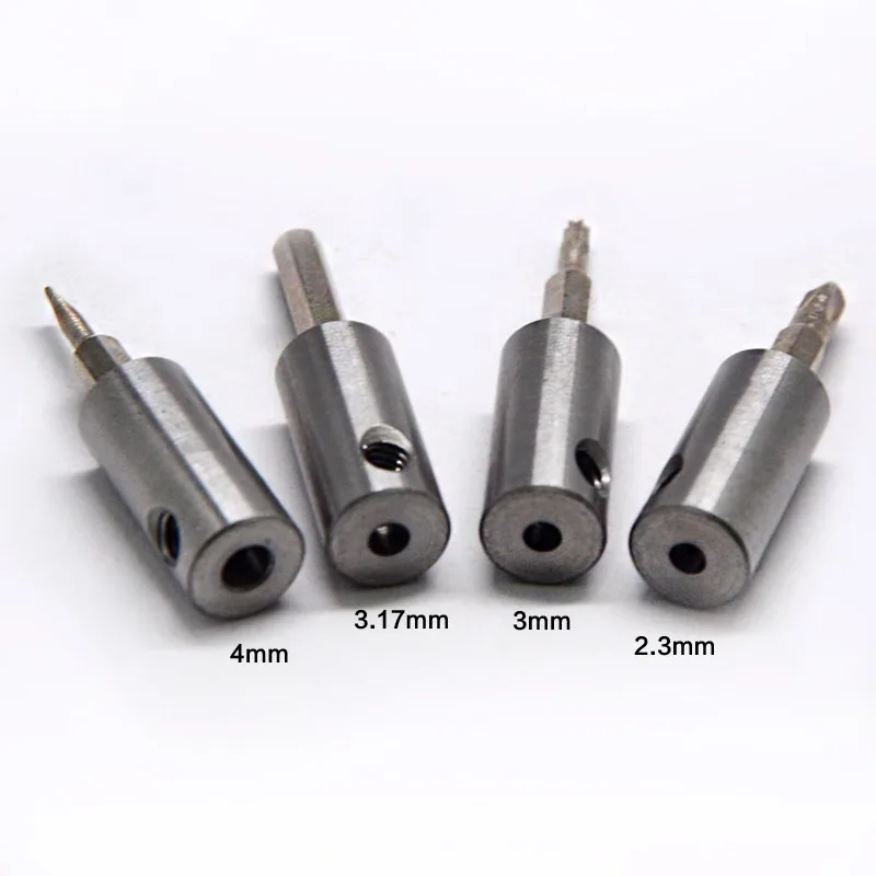 for 1/2 inner hexagon sleeve head 4mm outer 6 angle nut batch head conversion head, with 2.3/3/3.17/4 mm motor shaft