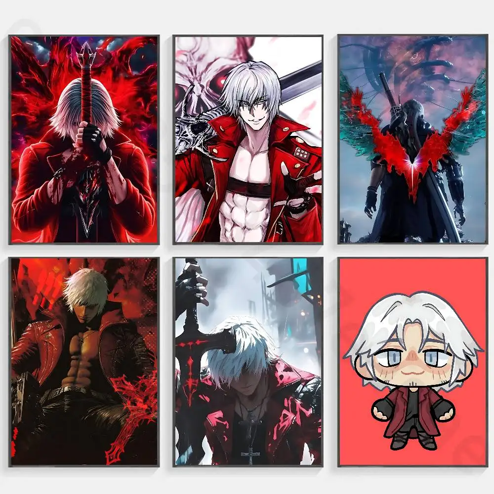 D-devil may cry  new group Poster HD home decor sticky wall waterproof home living room bar aesthetic decor