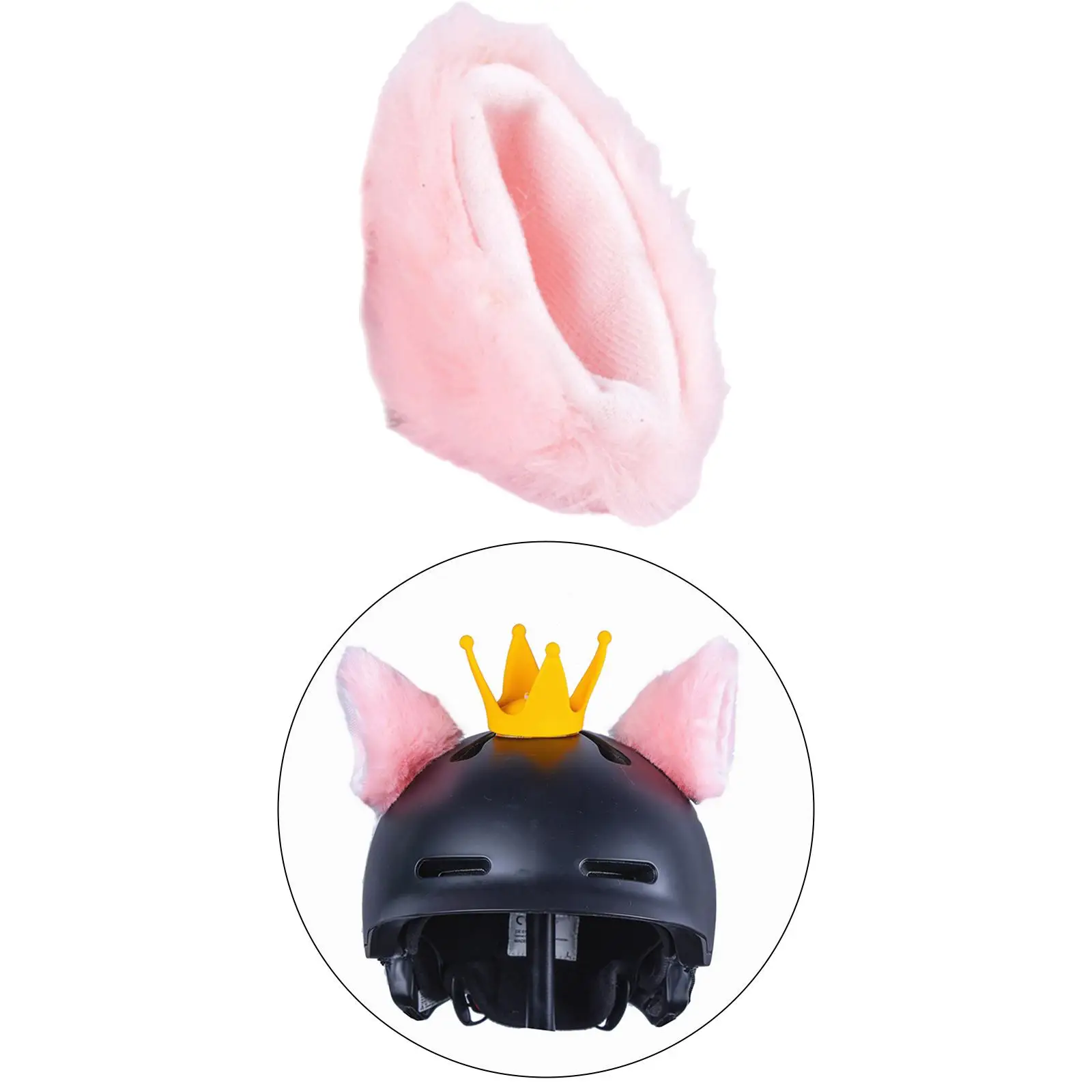 Plush Helmet Ear Sticker Hat Decoration for Powersports Bicycle Motorcycle Helmet Accessories Custom Style 6