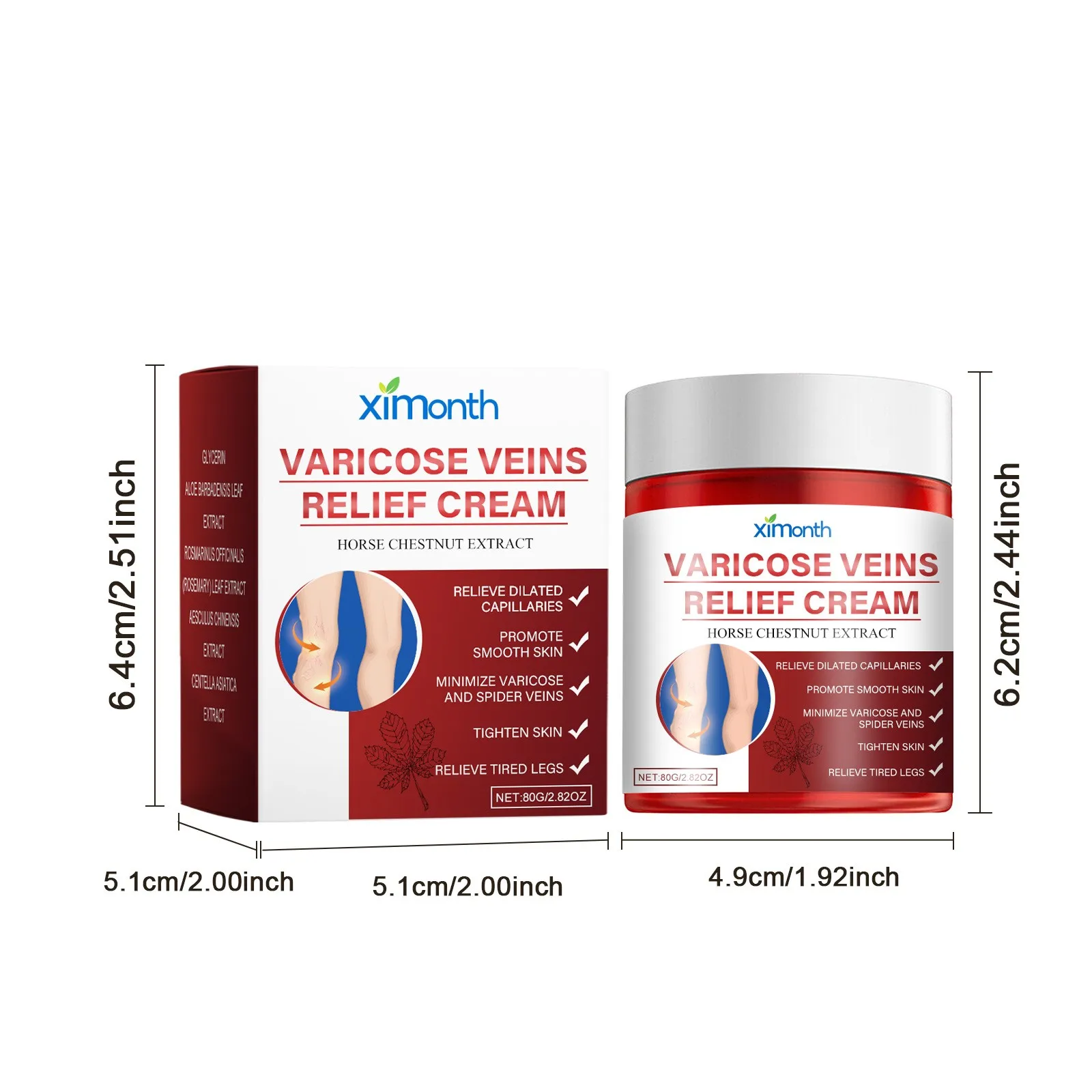 Varicose Vein Relief Paste Improve Blood Circulations Spider Varicose Vein For Tired Heavy Legs Fast Relief New Skin care cream