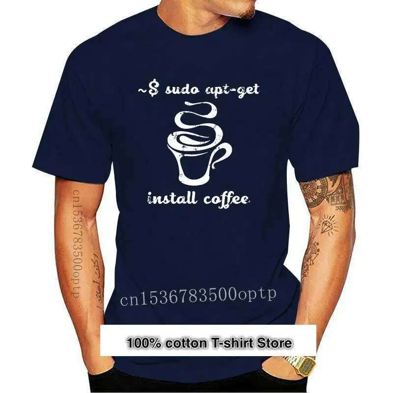 Camiseta ajustada Sysadmin Coffee, Camisa de algodón con diseño de Humor, cuello redondo y luz solar, Primavera