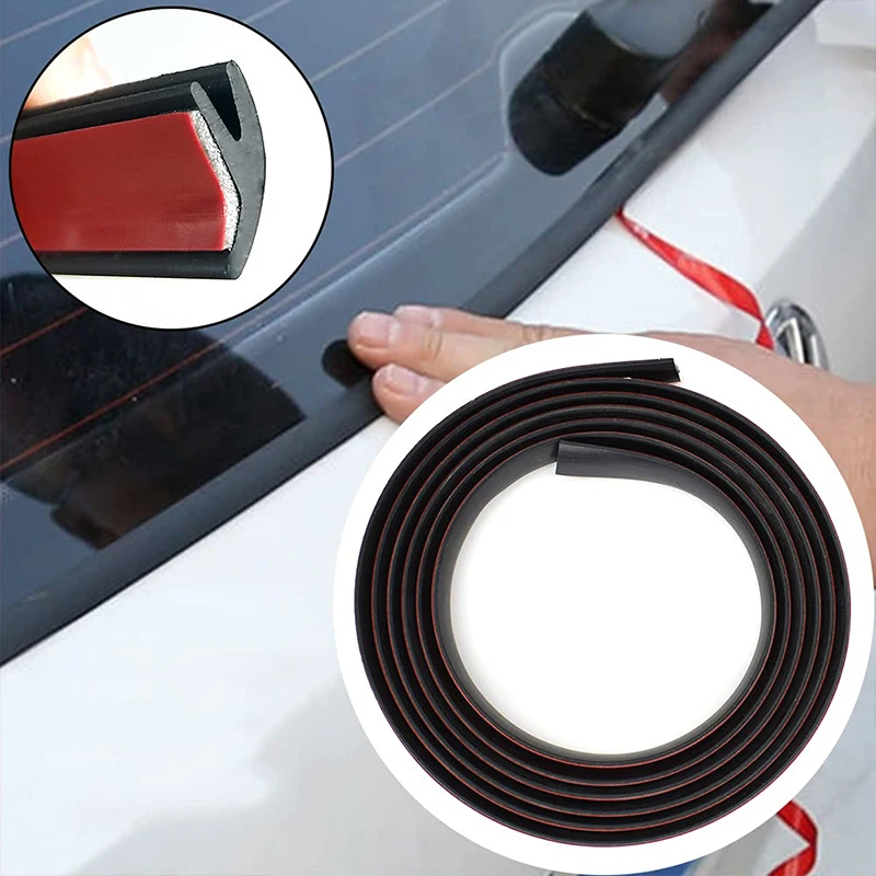 Automobile Sealing Strip Y - Type Rear Windshield Gap Sealing Rubber Strip Outer Pressure Strip With Water Seepage Dust Strip