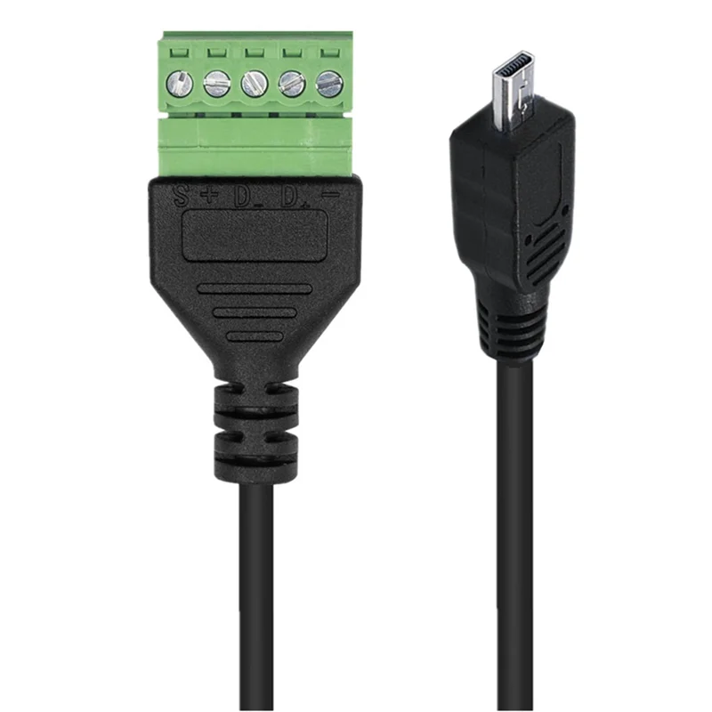 -A25M 30 سنتيمتر كابل محول الكاميرا 8-Pin Mini B إلى 5 Pin أنثى الترباس المسمار درع محطات للتوصيل نوع كابل توصيل الكاميرا