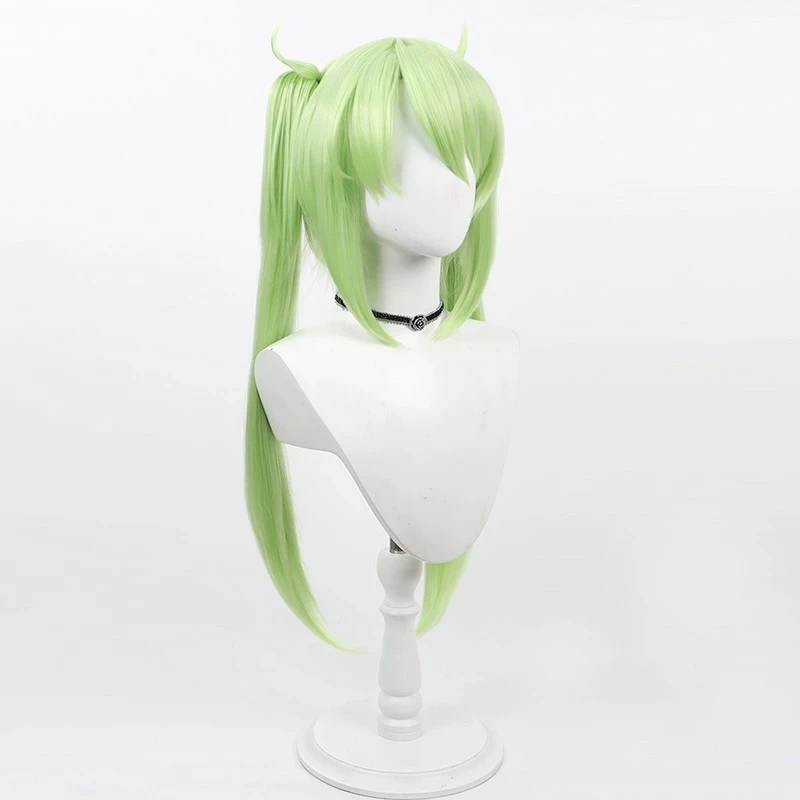 لعبة الأزرق الأرشيف تاتشيبانا هيكاري شعر مستعار تأثيري المرأة لوليتا الأخضر الشعر الطويل مقاومة للحرارة شعر مستعار اصطناعي دعامة الهالوين #4
