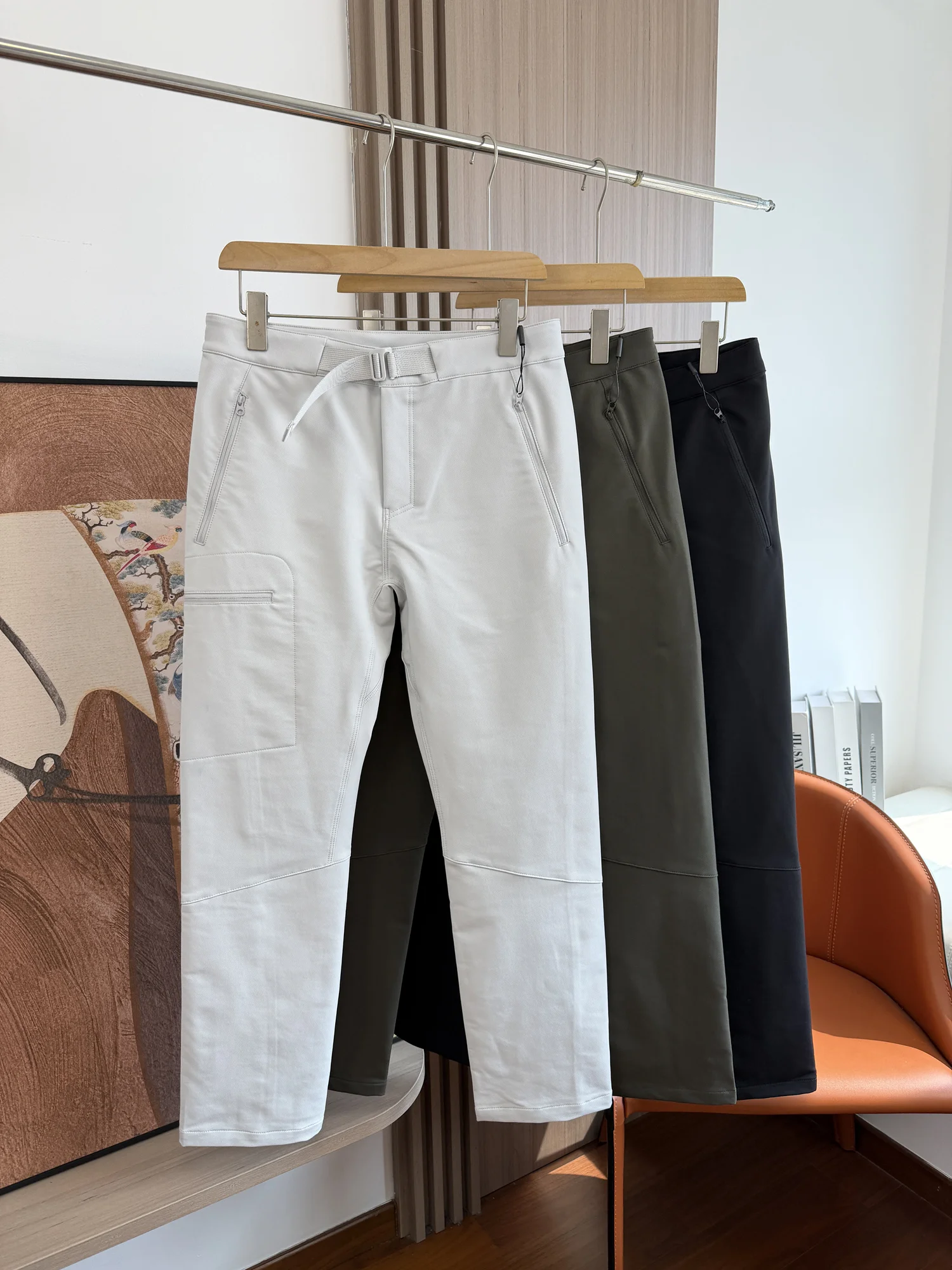 

Outdoor Men's Casual Pants Spring Summer Breathable Windproof Stylish Sports Straight Leg mid Waist Comfortable Daily Wear