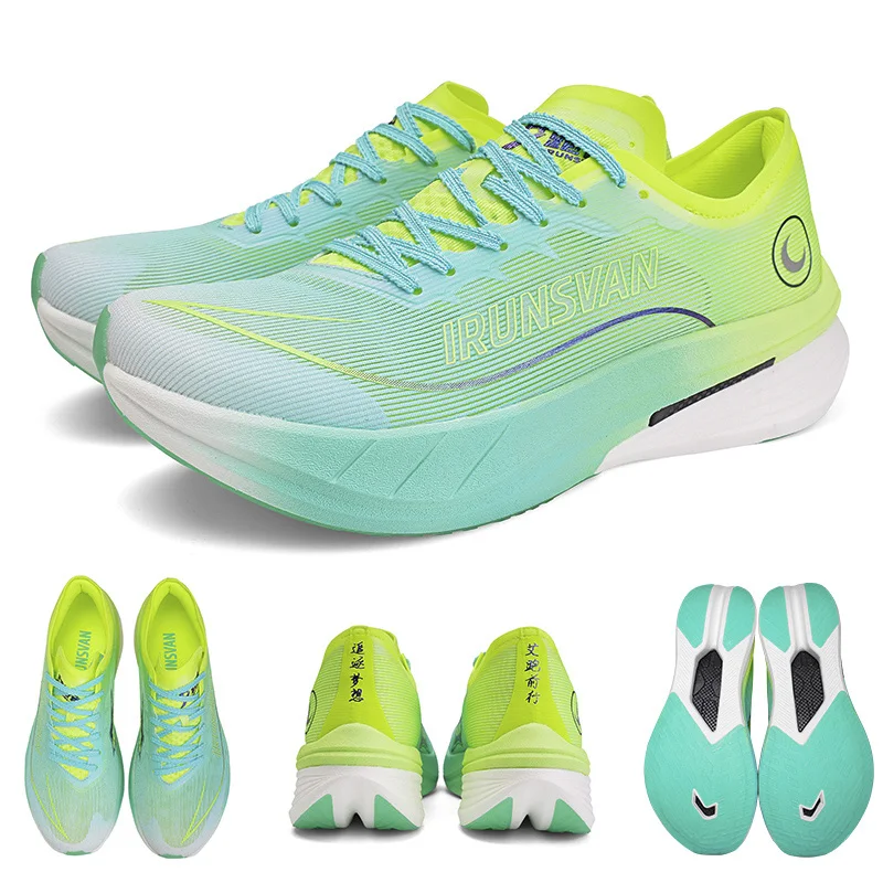 irunsvan-carbon-fiber-board-running-shoes-marathon-running-shoes-gradient-breathable-mesh-lightweight-sports-shoes-unisex