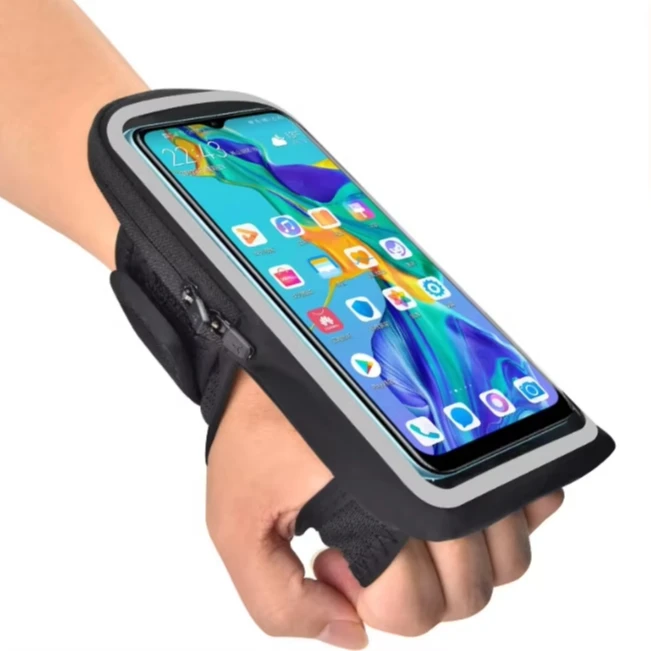 

Running Fitness Sport Armband Wristband Cellphone Holder Sweat Proof Lightweight Portable Clear Window Multi-Purpose Outdoor Bag