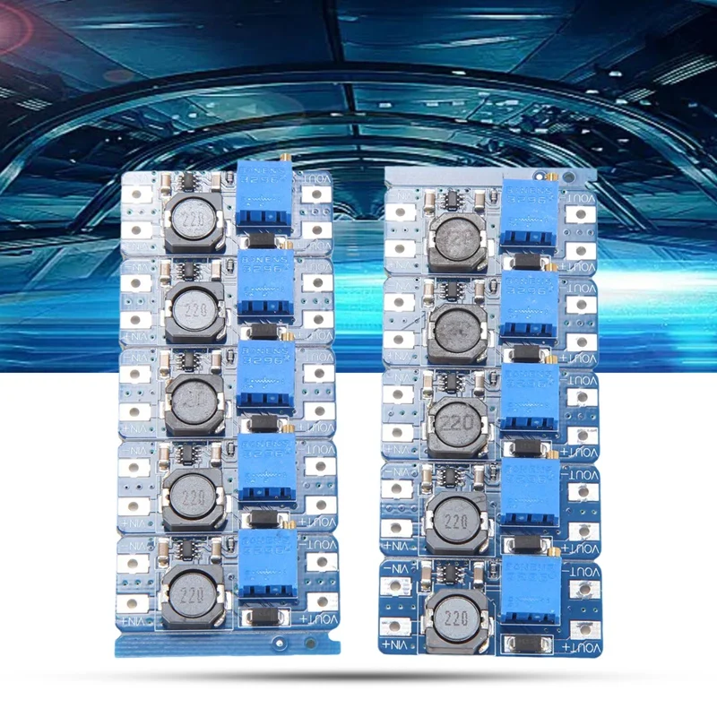 10Pcs DC-DC Boost Module 2A Boost Board Input 3V/5V To Boost 5V/9V/12V/24V Adjustable Multi-Function Convenient Module Durable