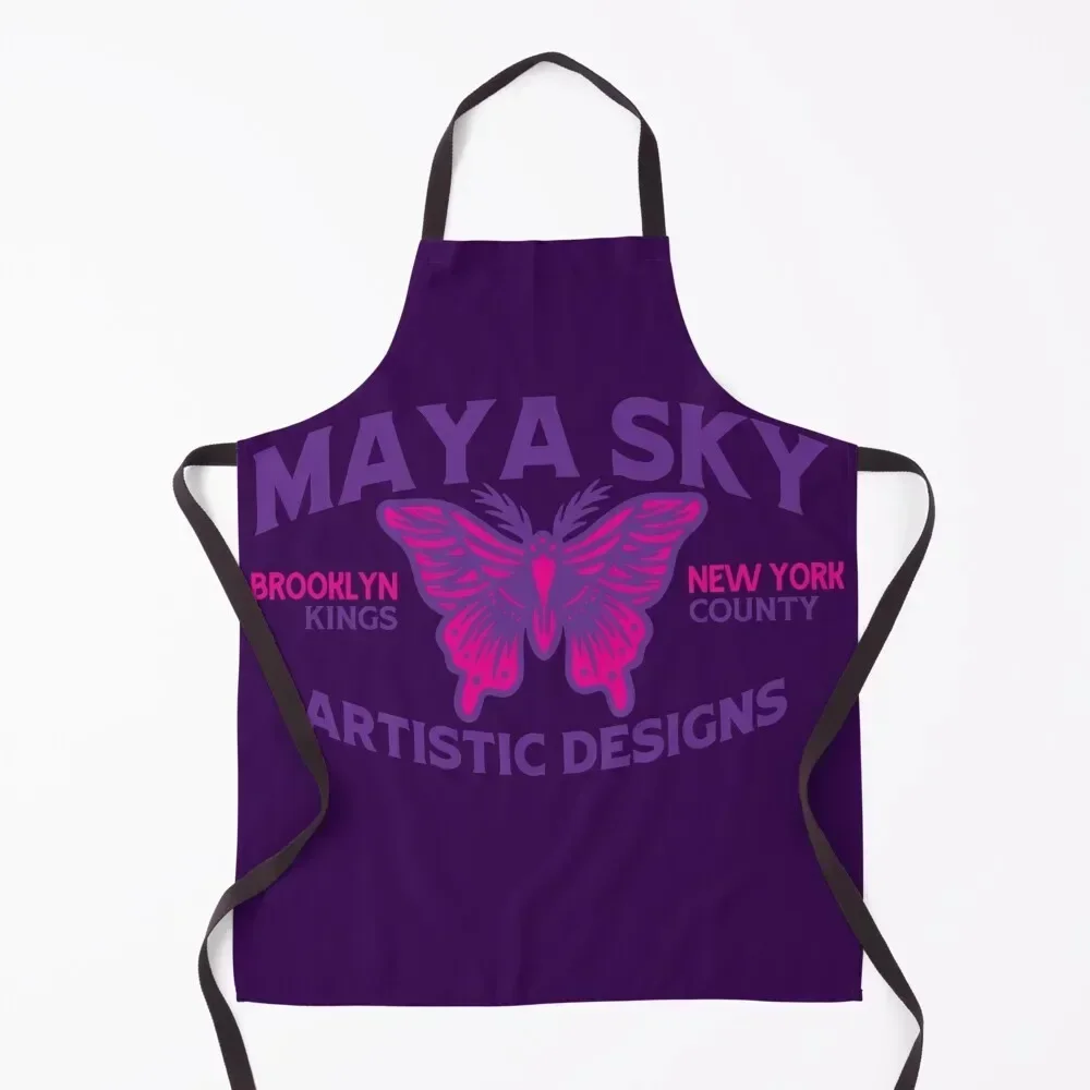 

MAYA SKY ARTISTIC DESIGNS Apron christmas Trim Cloth Chef jacket men Kitchen Women Apron