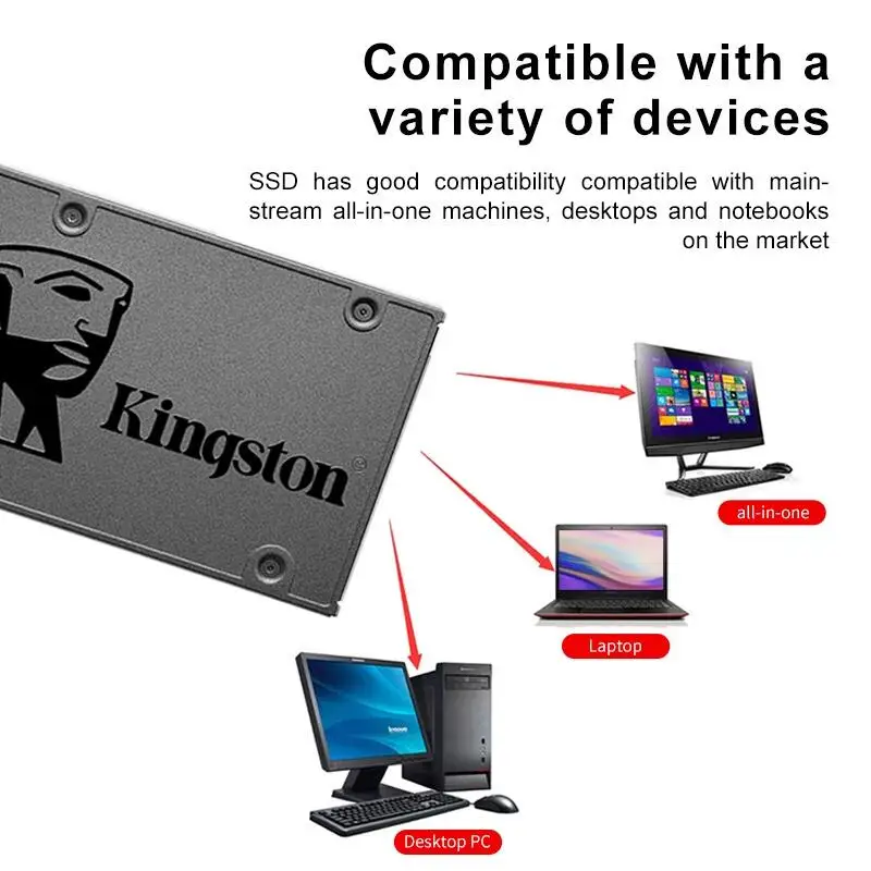 Imagem -06 - Disco Rígido Interno de Ssd Kingston A400 Disco 120gb 240gb 480 960gb Sata Iii 2.5 Polegadas Hdd hd para Computador Portátil