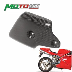 MOTO4U For Ducati 748 916 996 998 100% Carbon Fiber Exhaust Pipe Heat Shield Cover Fairing Cowl Motorcycle Modification