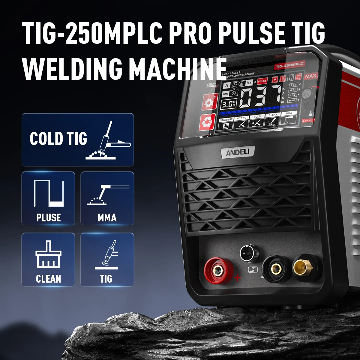 ANDELI 110/220V TIG Welding Machine HF TIG Pulse MMA Clean Cold Welding IGBT Inverter ARC Welder 4 in 1 Multiprocess TIG Welder