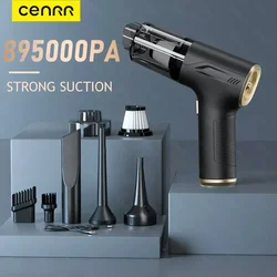 CENRR Mini Car Vacuum Cleaner High Suction 895000PA Portable HandHeld Vacuum Cleaner Wireless Powerful Cleaner Home Appliance