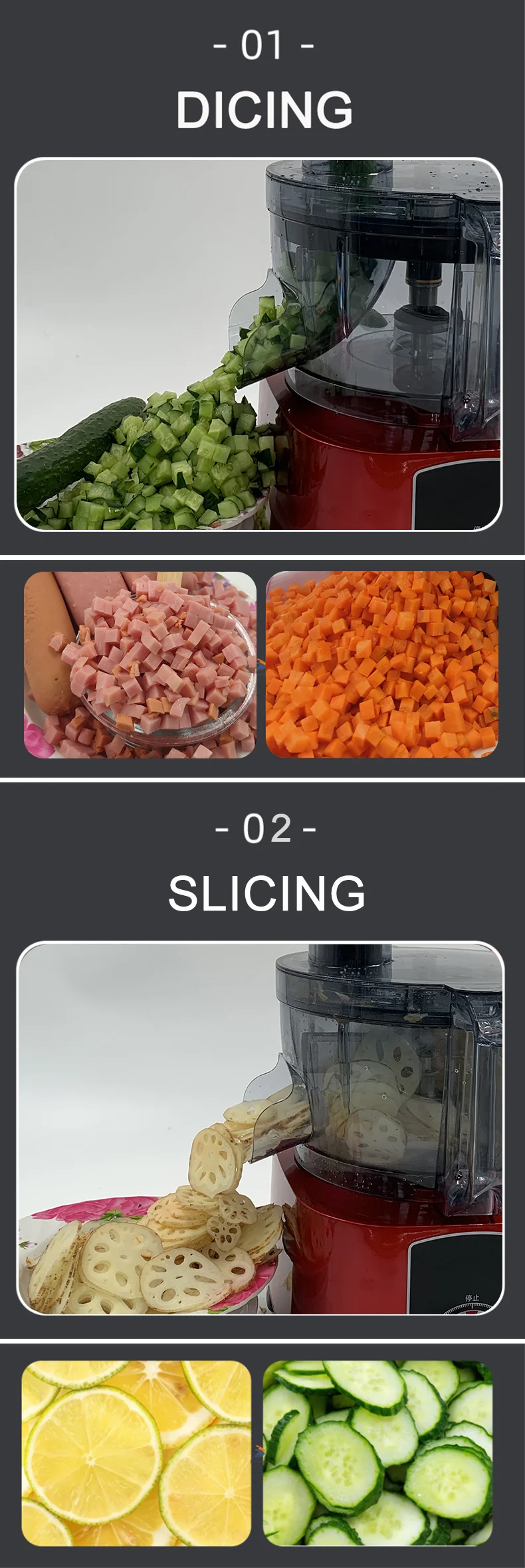 TULX Fruit Vegetable Cutting Machine Dicing Grid Vegetable Cutter Disc Vegetable Cube Cutting Machine