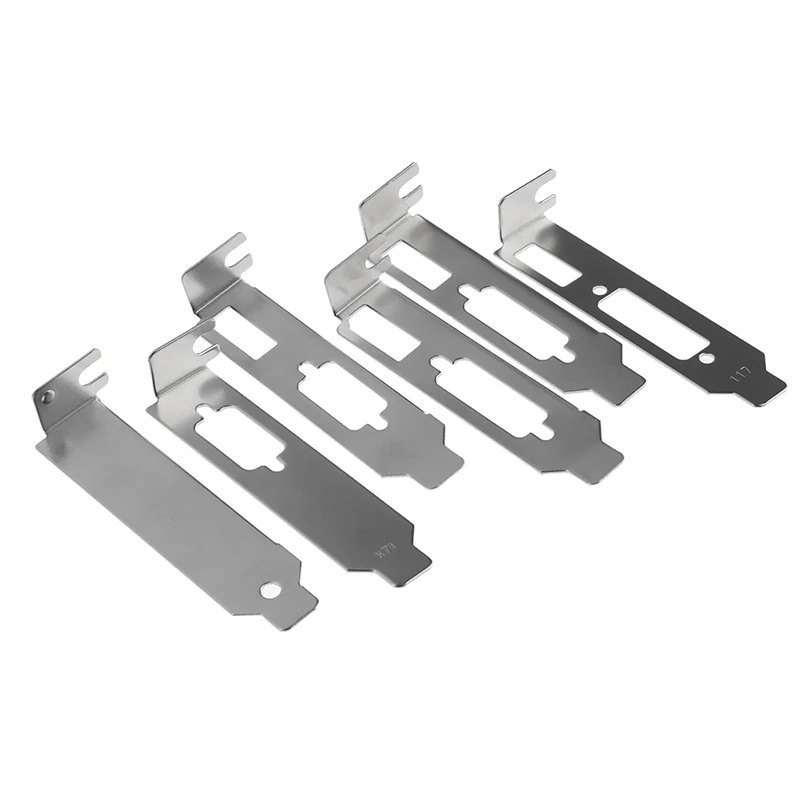 Low Profile Bracket Adapter -compatible DVI DP VGA Baffle Port For Half Height Graphic Video Card Set
