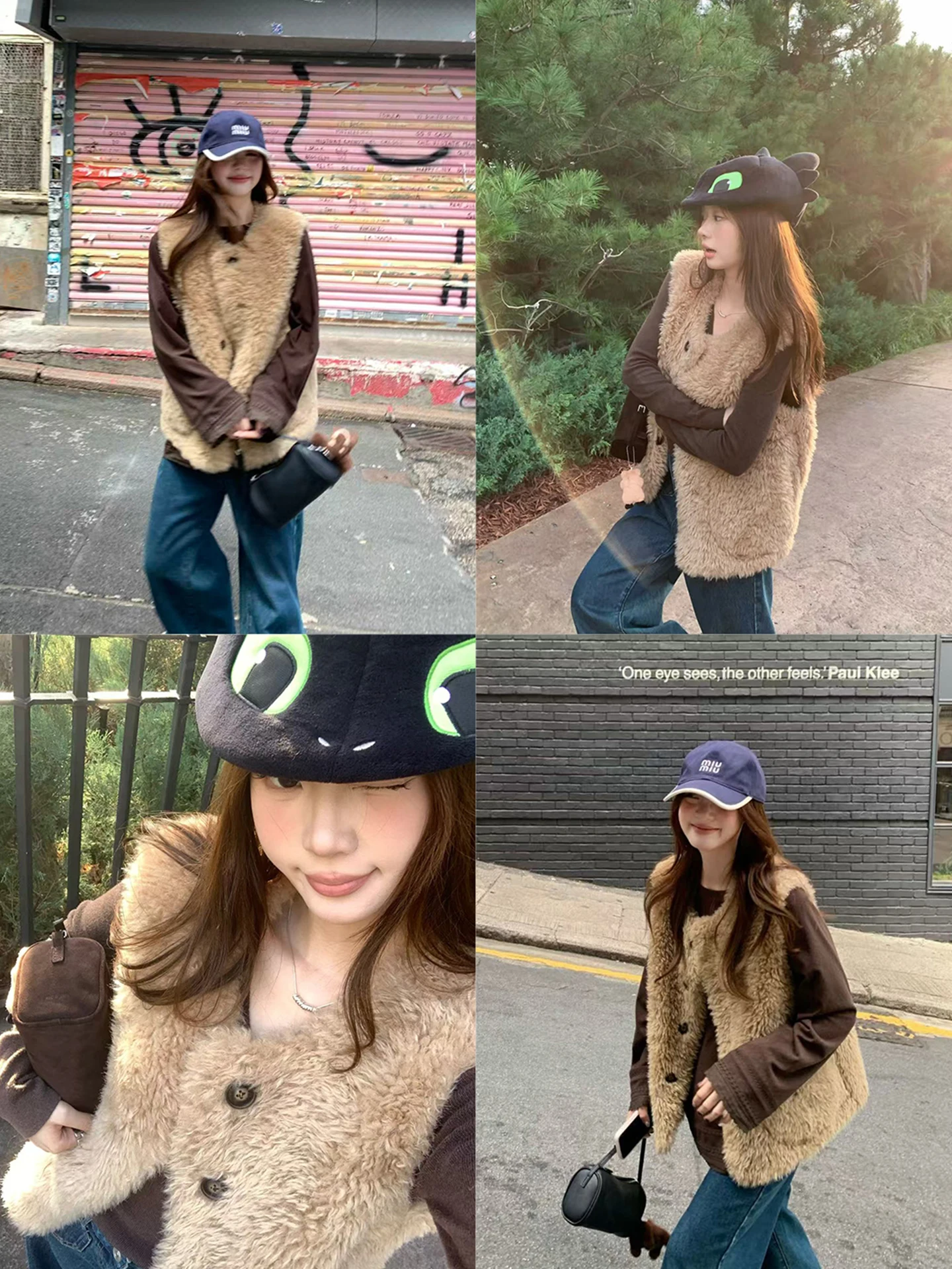 

Eco-Friendly Fur And Leather Inteated Svel Winter Warm Vest Outerwear by Imxiang Casual Sle Women's ort Coat