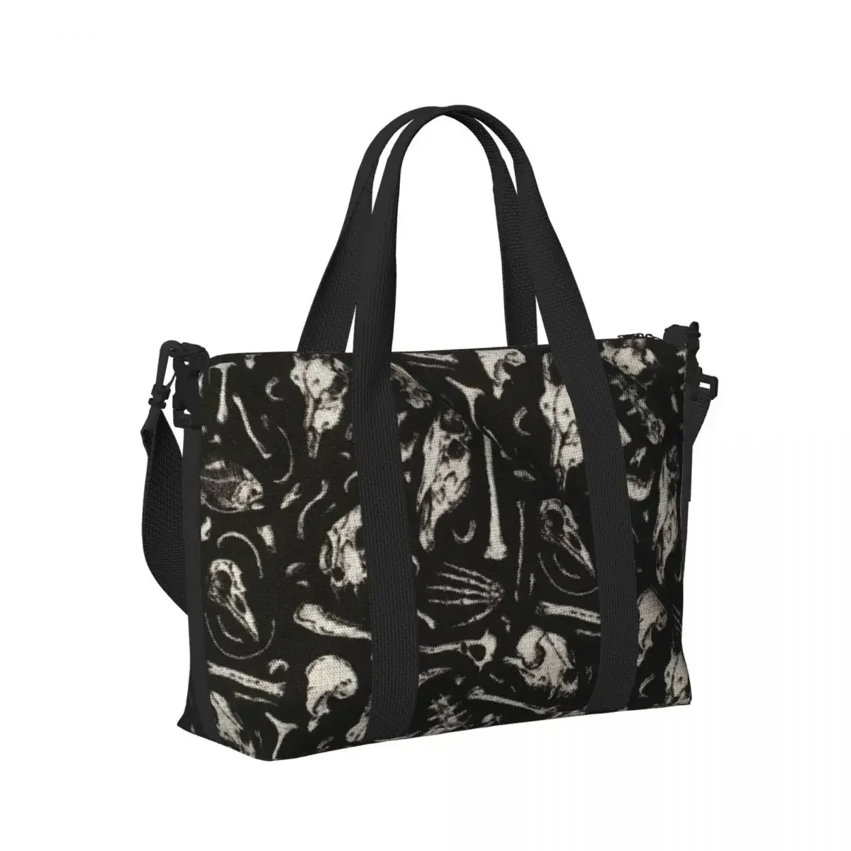 

Bones Beach Travel Bag Large Capacity Tote Bags for Gym Sport Women Shopping Duffle Shoulder Bag