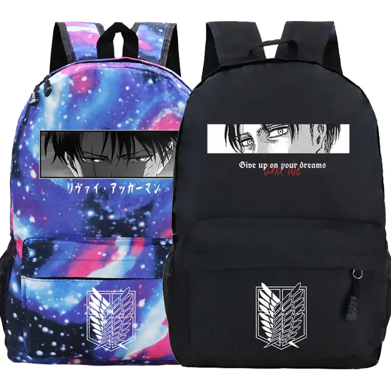 Anime Attack on Titan Backpack for Boys Japanese Manga Bookbag Travel Bag Children School bags Students Daily Bagpacks Mochilas