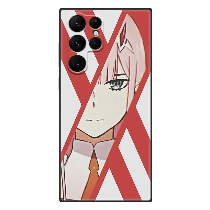 Anime Zero Two Darling in the FranXX Case For Samsung Galaxy S23 S22 S21 Ultra S20 FE 5G S10E S10 Lite S9 S8 Plus S7 Edge Cover