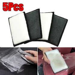 1-5Pcs Double Side Car Interior Scrubbing Sponge for Leather Interior Car Wash Pad No Scratch Car Microfiber Scrubbing Sponge