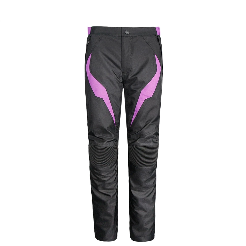 Women Motorcycle Pants Waterproof Lady Winter Motorbike Riding Trousers Racing Pants with Protective Gear and Warm Liner HP-22