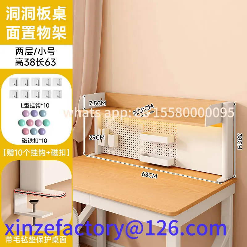 Estante de arte em ferro multicamadas personalizável, organizador de mesa, placa mais fofa, armazenamento de mesa, material de metal ra