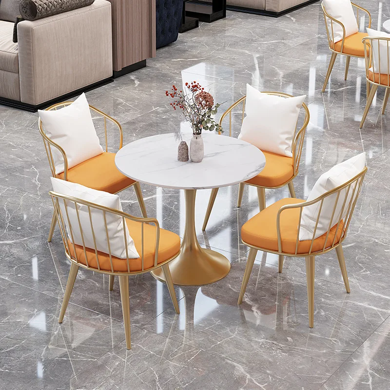 Cheap price Manufacture coffee shop furniture restaurant chair cafe dining table set 4 chairs