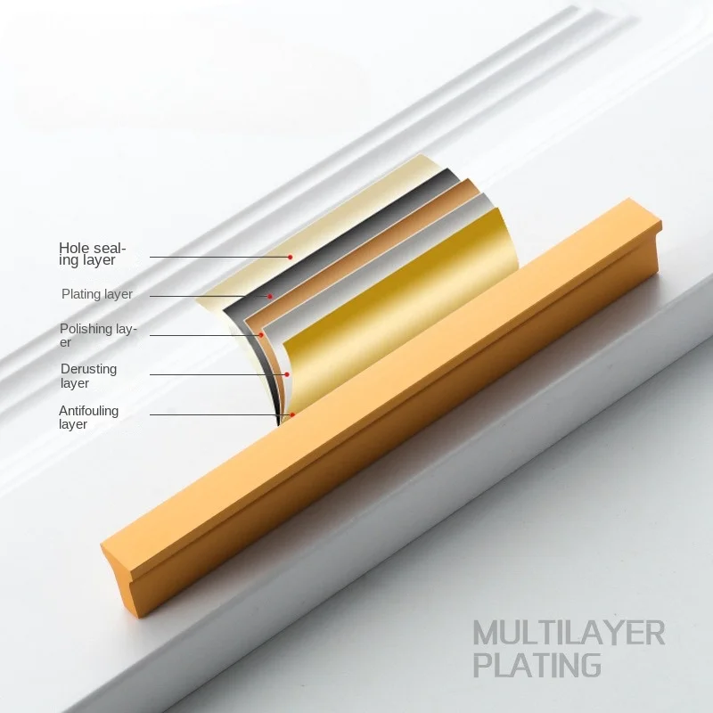 Dlouhé skříň dveře madla 80-1200mm kartáčovaný zlato černá T pult aluminium kredenc táhne šuplík boule nábytek ovládat dveře klepadlo