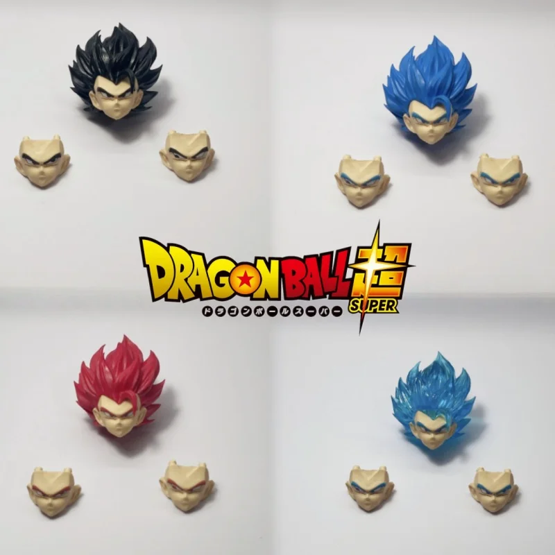 

HM 2.0 Dragon Ball Z Super Saiyan God SSJ Gogeta Blue Head Accessories Head Sculpt Anime Action Figure Model Toys Gifts