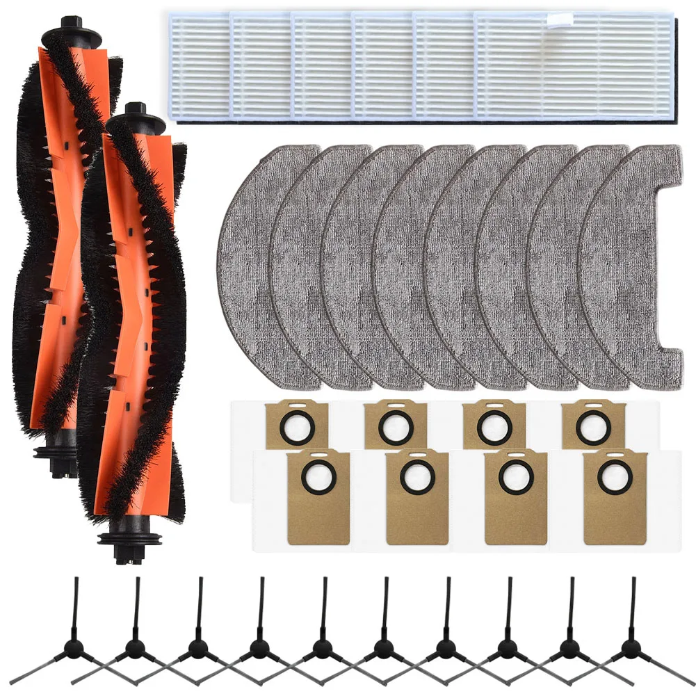 

1 Set For MONSGA MS1 MAX Main Brush Mop Cloth Filter Dust Bag Side Brush Robot Vacuum Cleaner Replacement Cleaning Accessories