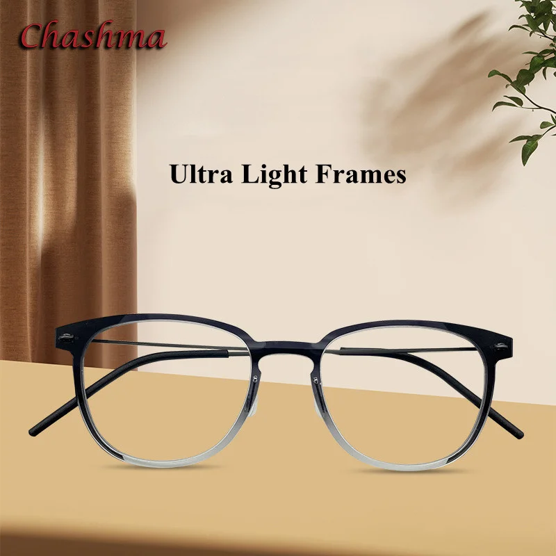 

Chashma Nylon Titanium Eyeglass Frames Men Prescription Glasses Luxury Eyeglass Frames for Men lentes de medida para mujer