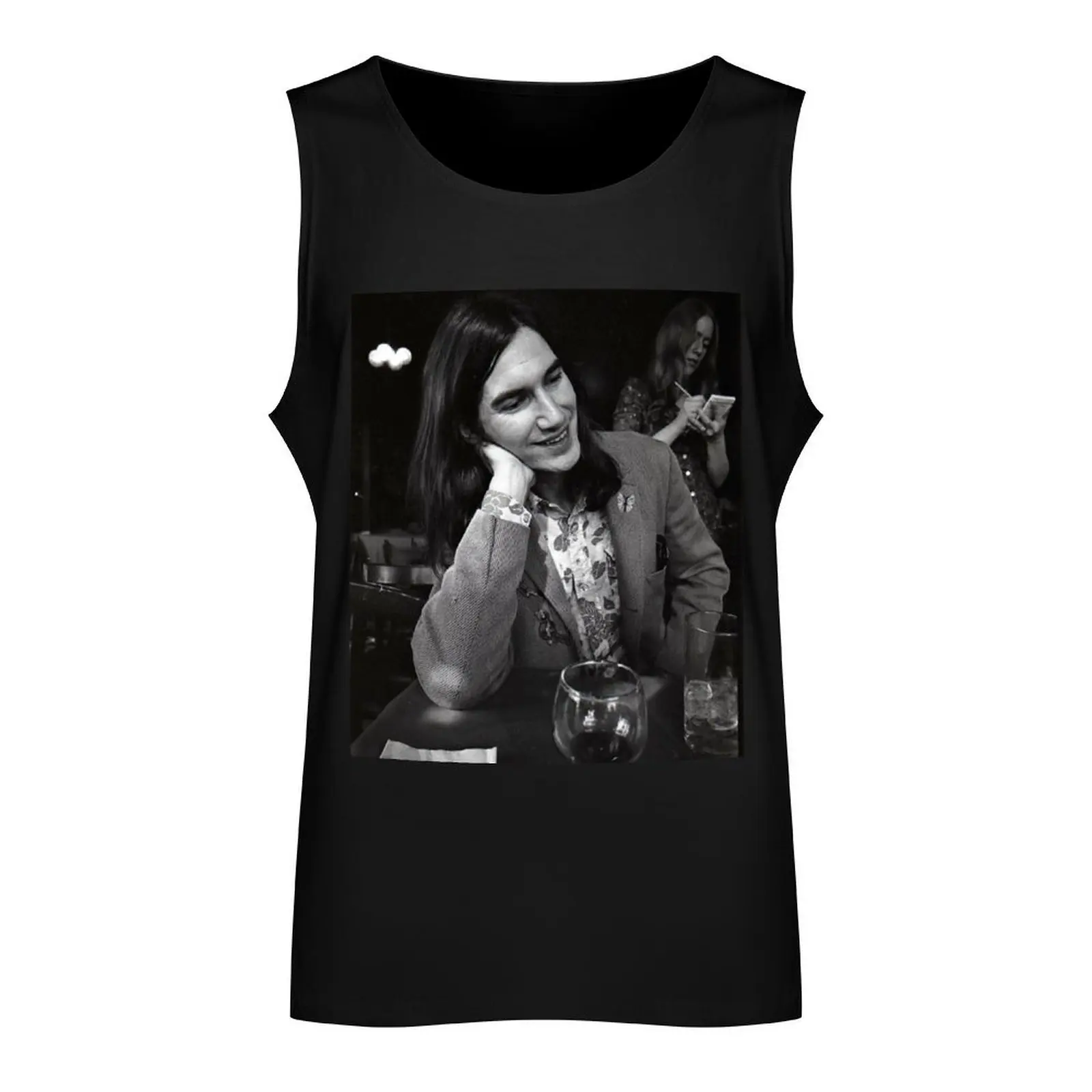 Townes Van Zandt at a bar Tank Top muscular man Top summer sleeveless tshirts for men