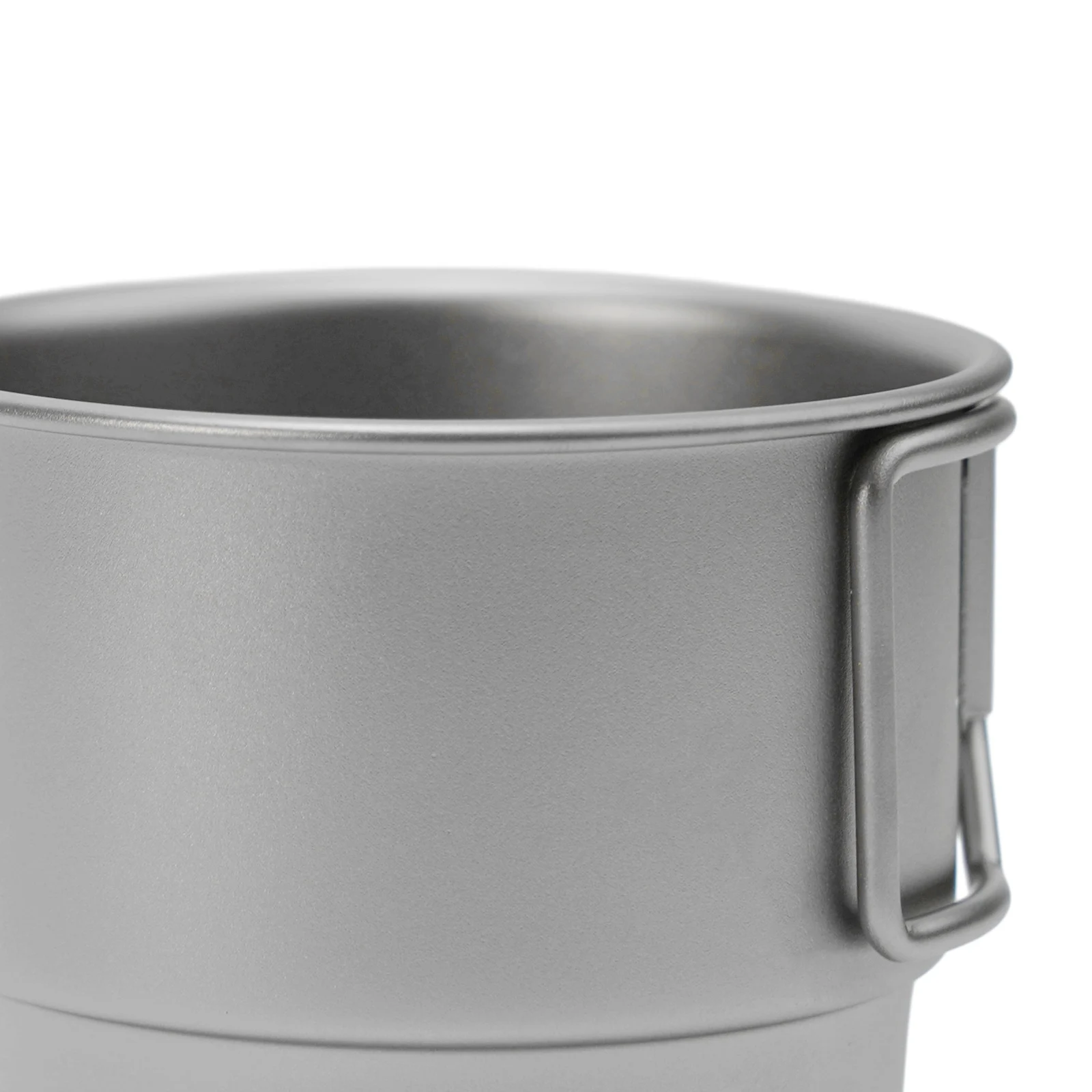 Titanium Coffee Cup with Sandblasted for surface, Adds Texture and Eliminates Burrs for a Premium Drinking Experience